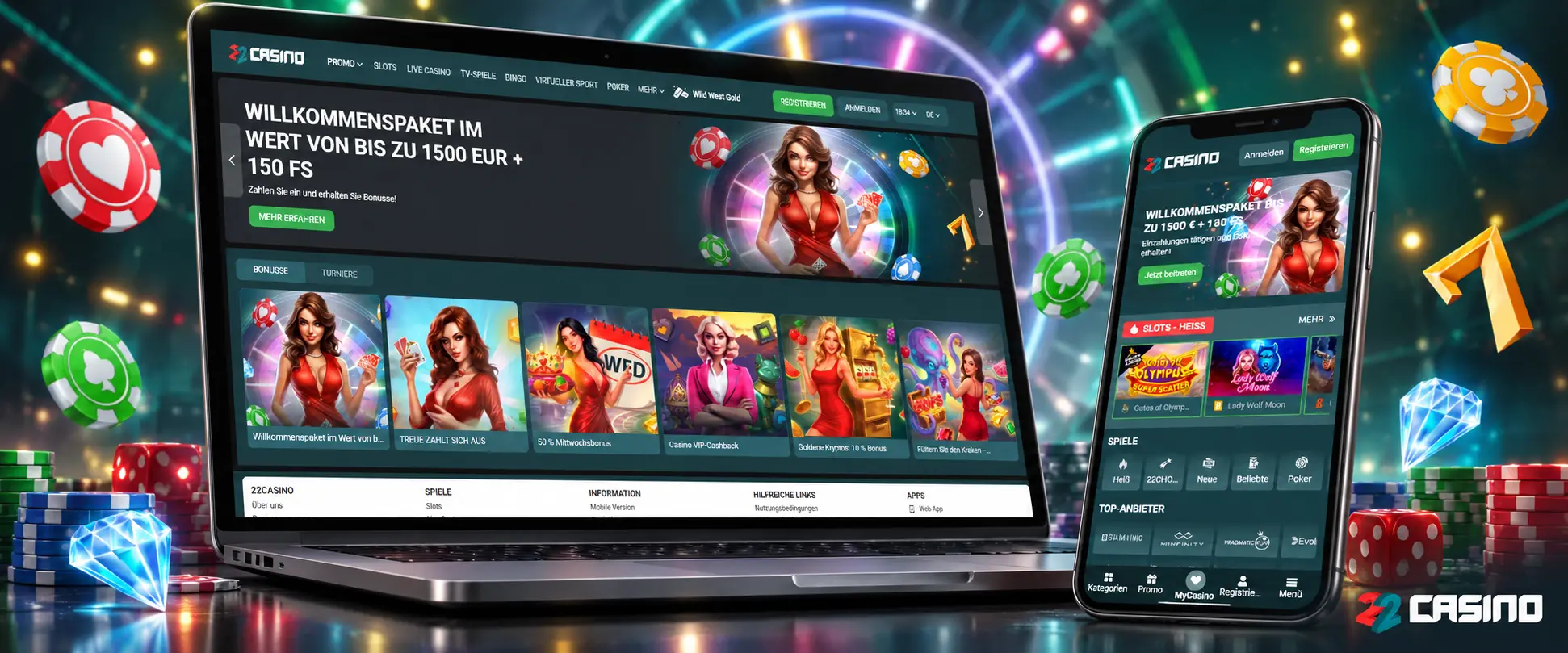 Weekly Promotions bei 22Casino